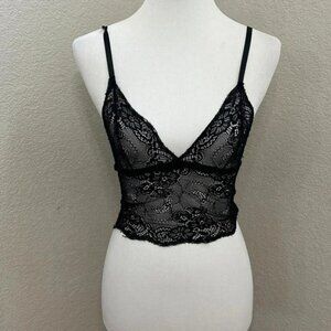 Black Lace Top Bra Camisole